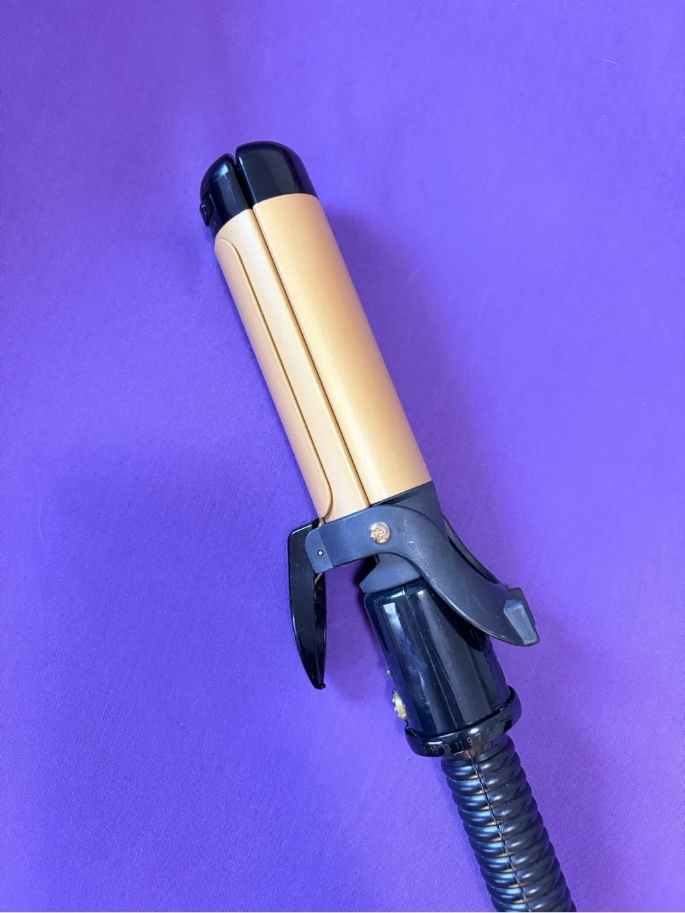 Conair 2 in 1 Gold and Black Curling Iron straightener